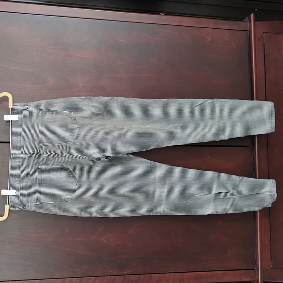 Baldwin navy/white engineer stripe skinny jeans 29 - Picture 3 of 9